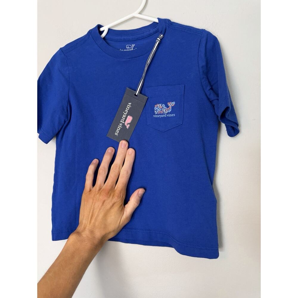 Vineyard Vines Royal Blue Short sleeve Whale Tee 3T NWT - Picture 5 of 7